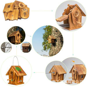 Wooden Birdhouse <b>Diy</b> <b>Kit</b> For Kids Outdoor Hanging Decorative Craft Toy 7-12 Years Old - Product Image 5