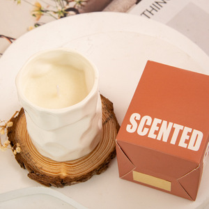 Bougie parfumée en tasse en céramique, cire de soja mélangée, décoration d'intérieur, article cadeau - Product Image 2