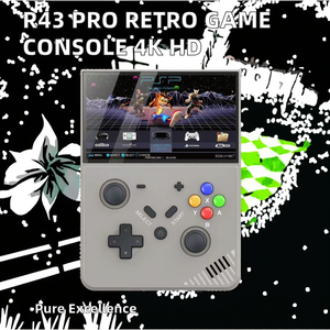 Console de jeu vidéo portable rétro R43 Pro, écran LCD HD de 4,3 pouces, original 3D, grand écran domestique, 15 000 jeux, Wi-Fi, batterie 4000 mAh - Product Image 2