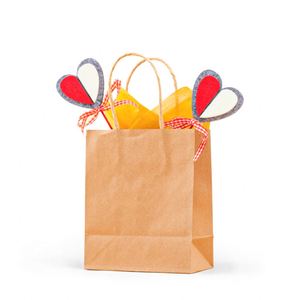 ถุงกระดาษคราฟท์สำหรับใส่ของกลับบ้านแบบมีหูหิ้ว ขนาดสั่งทำพิเศษ วัสดุรีไซเคิลคุณภาพสูงจาก ZJPACK สำหรับใส่ของช้อปปิ้งหรืออาหาร - Product Image 5