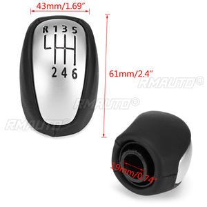 Poignée de levier de vitesses manuelle à 6 vitesses pour Renault/Laguna MK3 2007-2014, levier de vitesses en cuir PU, boule de levier de vitesses 2008 2009 2010 2011 2012 2013 - Product Image 6