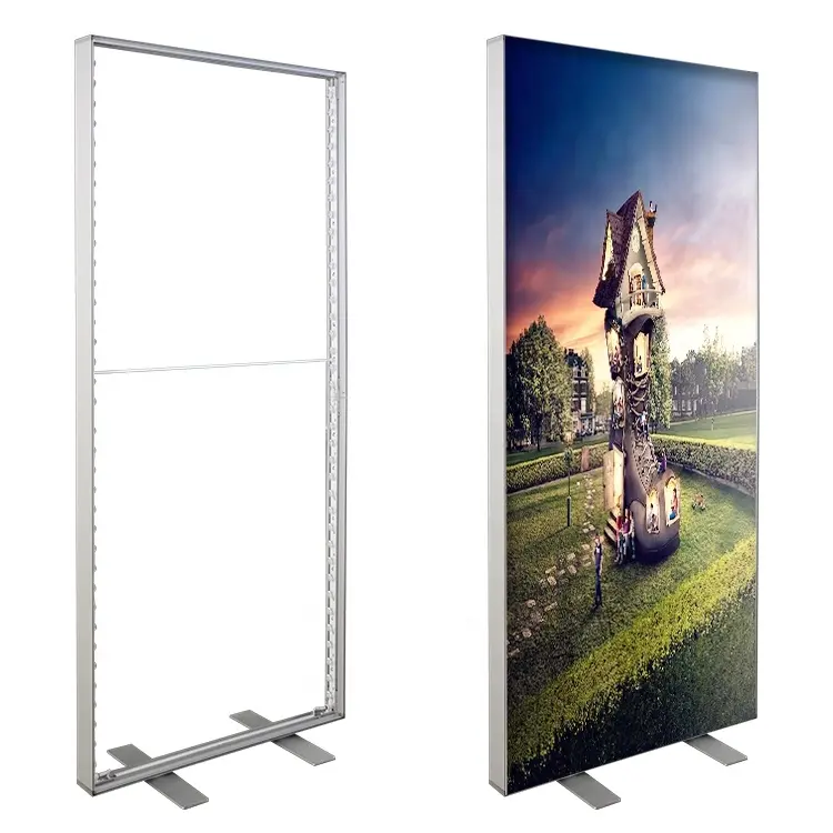 Outdoor Custom Size Aluminium rahmen Werbung Spannung Stoff LED-Zeichen Licht box