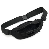 Sac banane personnalisé avec logo sur mesure, vente en gros, sac de taille en polyester, fabricant OEM, directement de l'usine