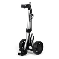 Chariot de golf pliable léger à 2 roues, accessoire de parcours portable, best-seller transfrontalier, fabriqué en PE, capacité de charge de 55 kg