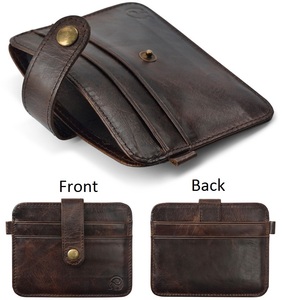 Manbang — portefeuille en cuir véritable pour hommes, petit porte-monnaie Slim, porte-cartes - Product Image 4