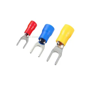 Hot sell SV series PVC or Nylon or Heat Shrink insulation material insulated spade terminal