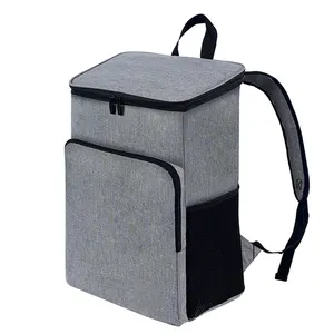 冷却器袋绝缘双室午餐袋，带柔软的防漏衬垫和可重复使用的铝箔