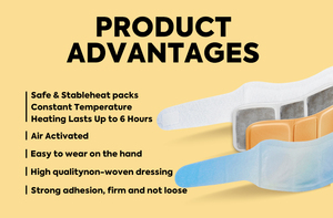 HODAF Patch Riscaldante per Polso - Piccolo Guardiano del Calore, 8 Ore di Riscaldamento, Comodo da Indossare per l'Uso Invernale delle Mani - Product Image 4