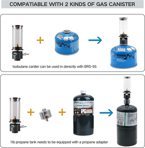 Lampe de camping au gaz d'extérieur, portable, pour tente, randonnée, pique-nique, voyages, urgences, équipement, veilleuse, lanterne à gaz, bougie à neige - Product Image 3