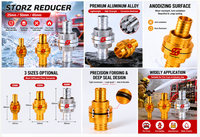 Mejor Precio: Conector de Manguera de Aluminio Storz A/B/C/D, Tapa Ciega Tipo Storz, Acoplamiento de Manguera Contra Incendios, Llave de Tapa Ciega para Bomberos