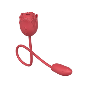 Vibrador de Succión con Forma de Rosa para Mujeres, Doble Cabezal, Estimulador de Clítoris y Huevo Vibrador, Juguete Sexual Femenino para Estimulación del Punto G - Product Image 4