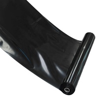 Bâche en polyéthylène noir PE pour la construction, 4 m x 50 m