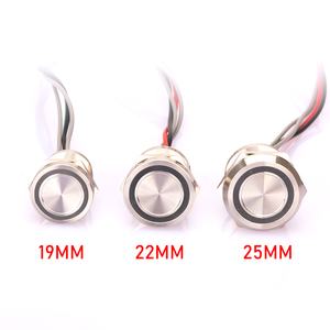 19 Mét kín IP68 momenyary thép không gỉ Water Proof Piezo chuyển đổi <span class=keywords><strong>LED</strong></span> cảm ứng ánh sáng chuyển đổi nút - Product Image 5