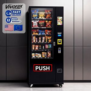 Distributeur automatique de snacks, aliments et boissons abordable à faire soi-même, paiement en espèces et par carte avec lecteur de carte de crédit, petites entreprises - Product Image 1