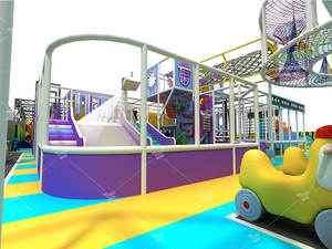 Pokiddo 1300 ㎡ Parque infantil interior Trampolín Parque Juegos suaves Trampolín Ninja <span class=keywords><strong>Curso</strong></span> Espuma Pit Battle Beam Rope Course - Product Image 3