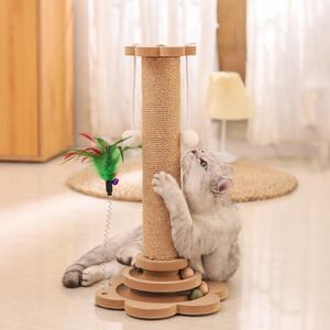 मल्टी-फंक्शनल कैट स्क्रैच पोस्ट के साथ मल्टी-फंक्शनल बिल्ली के साथ स्क्रैच पोस्ट - Product Image 3