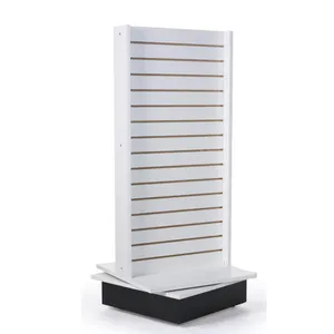 Custom rotating jewelry display Slotted Display slat wall gondola