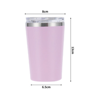 Nuevas Botellas de Agua Aisladas con Borde Anti-escaldaduras, Vaso de Acero Inoxidable con Aislamiento al Vacío de Doble Pared para Café, Helado