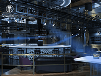 Idées de design pour boîte de nuit et bar modernes Salon Discothèque Comptoir de bar Canapé et stand personnalisés pour salon VIP