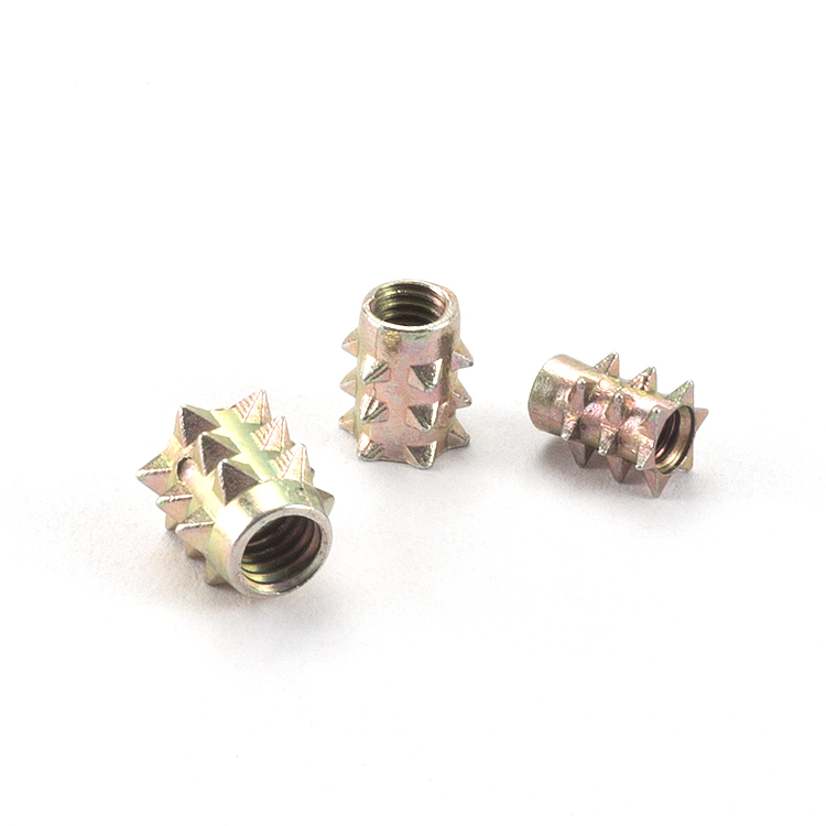 Modern M8 Stainless Steel Rivet Nut with Hexagon Flat Head Aluminium Thread Knurled Rivets Nut for Kitchen Bathroom Dining
