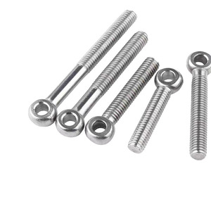 304 Stainless Steel Hinged Bolts M5 M6 M8 M10 M12 Fully Threaded Round Head Construction Industry Use - Product Image 4