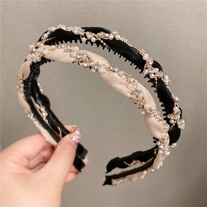 Diadema de Hada de cristal con diamantes de imitación para mujer, accesorios para el cabello, diadema de perlas - Product Image 2