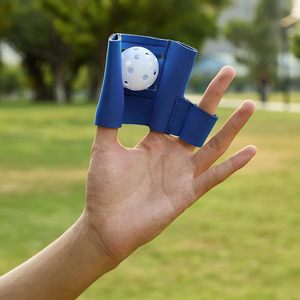 Ballon d'entraînement pour la force des doigts, réglable, en nylon, taille unique, bleu - Product Image 3