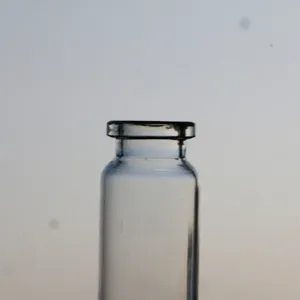 10ml Clear Amber Borosilicate Plain Neck Glass Vials With Rubber Stoppers And Caps