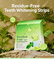 Bandes blanchissantes pour les dents sans résidus, saveur menthe, fines, auto-adhésives, traitement d'éclaircissement buccal à domicile