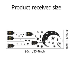 Ramadan decorazione luna stella lampadario autoadesivo in PVC adesivi da <span class=keywords><strong>parete</strong></span> musulmani decorazioni per la casa Festive per medio oriente adesivo da <span class=keywords><strong>parete</strong></span> - Product Image 6