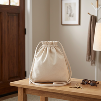 Sac fourre-tout en toile de coton écologique et recyclable, petit format, avec poignées en corde, imprimé personnalisé avec motif de lettres, idéal comme cadeau
