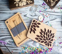 Organisateur de broderie pour la fabrication de bijoux avec logo personnalisé boîte de rangement pour aiguilles à tricoter avec aimant
