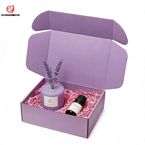 EBB Heavy-Duty Reusable <b>Small</b> Black Corrugated Shipping Mailer <b>Box</b> Custom Printing Recyclable Paper Packaging for Clothes - Product Image 1