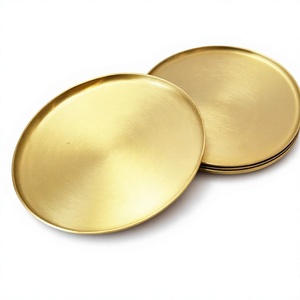 Venta directa de fábrica Posavasos de metal Esteras Decoración navideña para bebidas, Bebidas de oficina Taza de vino Taza Fieltro Bebida Vajilla Posavasos Almohadillas - Product Image 1