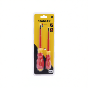Juego de Destornilladores Stanley de 2 Piezas, Aislados VDE 1000V, Herramientas para Electricistas - Product Image 2