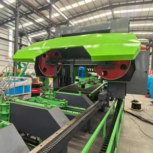 สายการผลิตเลื่อยไม้แบบรวมพร้อมเครื่องเลื่อยสายพานแนวนอนสำหรับการแปรรูปท่อนไม้ต่อเนื่องในระดับการผลิตสูง - Product Image 1