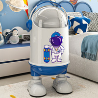Poubelle en plastique de 13 L, design créatif et mignon, pour chambre d'enfant, cuisine, décoration de la maison