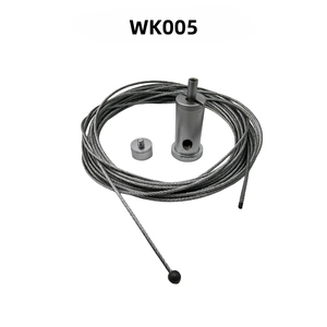 Kit de <span class=keywords><strong>suspension</strong></span> de câble fiable avec câble métallique de 1,2 mm et embout à bille pour éclairage commercial – Installation facile - Product Image 1