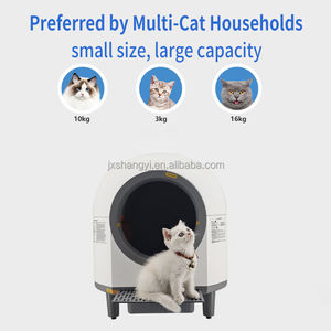 Großhandel Individuelle Große 80L Sichere Katzentoilette Geräuscharme Elektrische Selbstreinigende Automatische Katzentoilette für Mehrere Katzen - Product Image 2