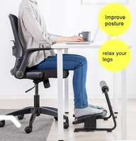 Repose-pieds ergonomique réglable en hauteur et en angle TWINCO pour le bureau