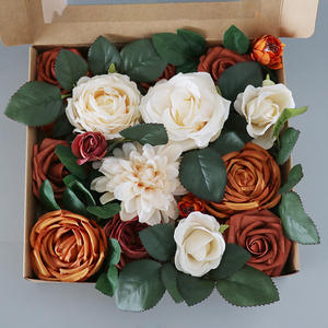 Cadeau de saint-valentin, mélange de fausses Roses poussiéreuses, coffret de fleurs artificielles en soie, pour Bouquet de mariage DIY - Product Image 4