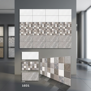 Precio de fábrica 300x600mm Azulejos de pared de cerámica digital 12x24 Nuevo diseño con zócalo personalizado para interiores Azulejo de porcelana - Product Image 5