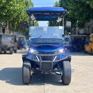 Minimalist Designed Stylish Electric Golf Cart Blue-purple Gradient Off-road Electric Vehicle - Product Image 2