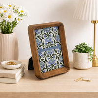 Cadre photo en bois rétro brun rustique DX Designs 4x6/5x7/6x8 pouces, cadre photo vintage pour la décoration de la maison, pour le salon