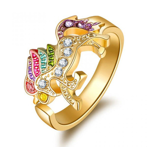 Anello con Design Unicorno, Anello di Tendenza per Donne, Accessorio Creativo da Dito, Regalo - Product Image 1