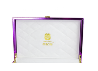 Boîte de présentation en cuir brillant rose de luxe personnalisée Boîte d'emballage d'injection de remplissage d'acide hyaluronique d'ampoule de salon de beauté