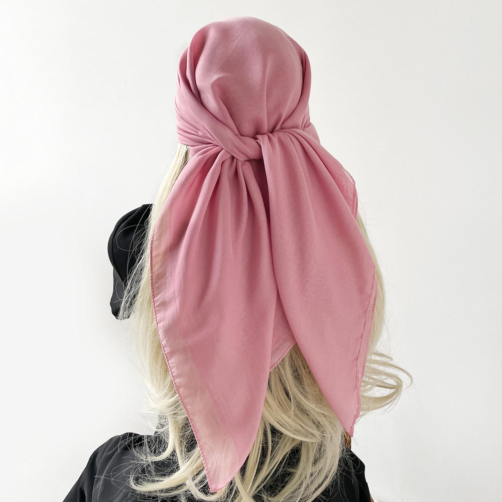 Fashion Women's Headscarf Plain Light Weight Turkey Yarn