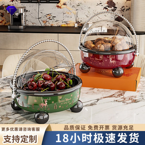 Fruit Plate With Lid Large Capacity Fresh Keeping Storage Box For Home Living Room Coffee Table Cartoon Design - Product Image 5