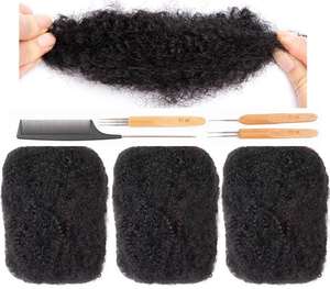 Cheveux Brésiliens Vierges <span class=keywords><strong>Afro</strong></span> Kinky en Vrac Gros Paquet Cheveux Humains <span class=keywords><strong>Afro</strong></span> Kinky en Vrac pour Dreadlocks Torsades et Tresses Extensions de Cheveux - Product Image 4