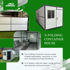 <span class=keywords><strong>Casa</strong></span> Contenedor Plegable Wellucky, Unidad Modular Prefabricada para Construcción Rápida, Oficina en Obra, Refugio de Emergencia - Product Image 5